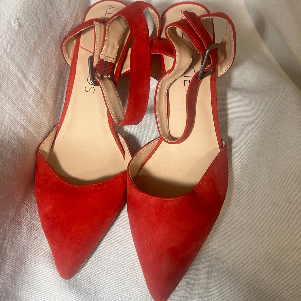 Sole Society Red Suede Heels
